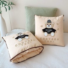 곰돌이쿠션무릎담요