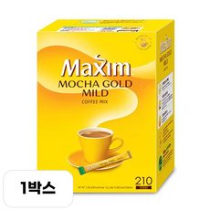 맥심 모카골드 마일드 커피믹스 12gx210개입, 2g, 210개입, 1개