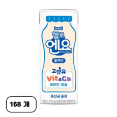 엔요 유산균음료 플레인, 200ml, 168개