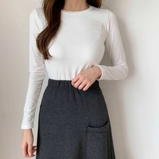 [리엘라]셔즈릿 기모 히트텍 라운드 티셔츠