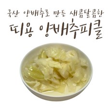 (띠용반찬)엄마아빠가 재배하고 딸들이 만드는 양배추피클, 1개, 1kg