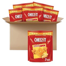 Cheez-It 미국직구 치즈잇 스낵 치즈 크래커 체다 잭 6개 가방, 사이즈, 198.4g