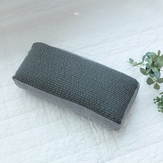 피그먼트 순면 높이조절 경추 메밀 베개 사각, 1개, 차콜