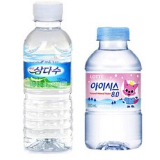 제주 삼다수 330ml 20개 + 롯데 아이시스 200ml 20개, 40개