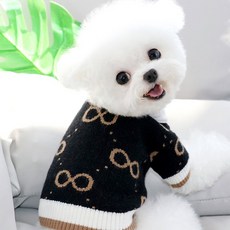 강아지옷 강아지가디건 스트라이프 줄무늬 애완견옷, 베이지, 1개