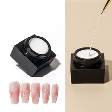 스파이더 네일젤 젤네일 라인아트 네일젤 라인아트 스파이더 네일젤세트 라이너젤, 1개, 화이트
