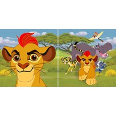 AG Design Disney The Lion Guard 베개 45x45 cm-1 파트 폴리 에스테르 컬러 풀 45 x 45 cm, 단일옵션