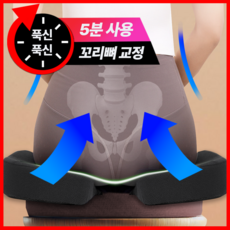 필모어 꼬리뼈 자세교정 3D 방석 고밀도 메모리폼 치질 쿠션, 블랙 x 남녀공용 블랙 x 남녀공용