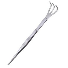 휴대용 분재 핀셋 원예 도구 다목적 정원 잡초 도구 토양 풀기 핀셋 분재 안뜰 잔디, 1개