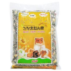 [2개묶음] 햄스터은신처 햄스터용품 PSP건강혼합 사료600g(햄스터다람쥐기니피그) su0*2382Kk, 600g, 2개
