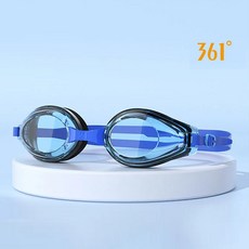 런디 스포츠 361 프리미엄 성인 수경 물안경, 블루, 1개