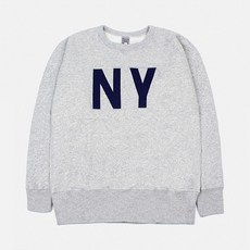 이벳필드 NY 맨투맨 그레이