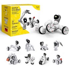 어린 이용 ClicBot 코딩 로봇 키트 원격 제어 프로그래밍을위한 STEM 교육 완구 8 세 이상용 터치 스크, 원색_Maker Kit, 원색_Maker Kit, 상세 설명 참조0