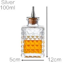유리병 칵테일 비터 스프레이 병 도구, 17. Silver 100ml, 1개