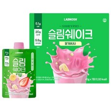 랩노쉬 슬림쉐이크 딸기바나나, 315g, 1세트