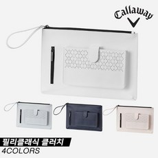 [캘러웨이코리아정품]2021 캘러웨이 CG 컬렉션 필리 클래식 클러치 파우치[4COLORS][여성용], 옵션선택, 그레이:파우치