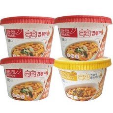 추억의국민학교떡볶이 국떡컵볶이 오리지날 135g x 3p + 매콤까르보 145g x 1p, 1세트