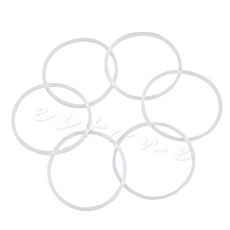 매직 총알 플랫/크로스 블레이드 H02 용 교체 개스킷 고무 씰 링 6 개, 6개