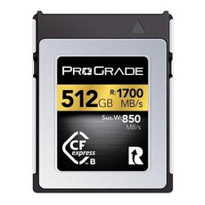 ProGrade Digital 128GB CFexpress 타입 B 메모리 카드 골드, 3) 512GB, 1개