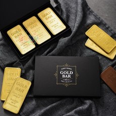 알버트 골드바 모양 초콜릿(3입) 84g 발렌타인 화이트데이, 28g, 3개