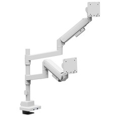 엔산 UHML-25P 파이프형 초고중량 듀얼모니터암 최대57적용, 화이트, 1개