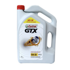 CASTROL 캐스트롤 GTX 5W30 SN C3 6L 겸용 엔진오일, 10개, GTX 5W30 6L, 6000ml