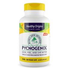 피크노제놀 100mg 프리미엄 소나무껍질 심장 건강 피부 관리 글루텐 비 GMO 보충제, 180정, 1개