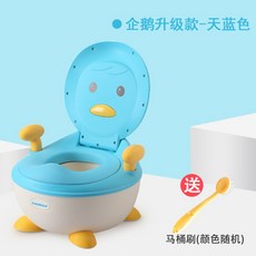 휴대용 귀여운 여우변기 어린이배변훈련 어린이변기 유아좌변기, A펭귄