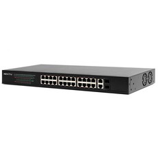 NEXT-POE6128SFP-TP/기가 24포트 POE 스위치 허브(370W)/COMBO 100/1000Mbps 2TP/2SFP Uplink/Extend 기능 내장( UTP 최대
