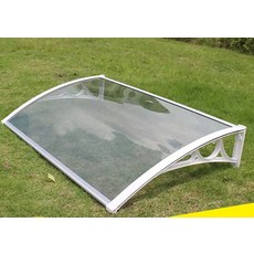어닝 고정 빗물 테라스 처마 벽부착 차양막, 80x300cm 브래킷 4개, 4개