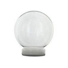 Creative Hobbies 4 Inch DIY Clear Plastic Water Globe Snow Globe with Screw Off Cap -Great for DIY, One Color_One Size, One Color