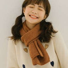 Nov.24 811번 봄 가을 겨울 학생 핫픽스 숏 니트 미니 스카프 남녀 커플 얇은Z