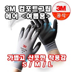 쓰리엠 컴포트 그립 에어 코팅 작업장갑, 10개