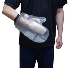 깁스 방수 커버 편리한 기브스 샤워 비닐커버 성인 입원준비물, 손, 1개, 투명