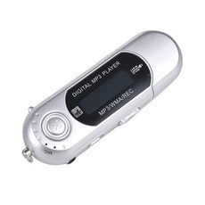 미니 휴대용 디지털 USB MP3 음악 오디오 플레이어 LCD 화면 4GB 8GB 16GB 32GB 메모리 마이크 야외 스포츠 워크맨, 은