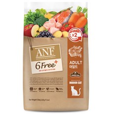 ANF 어덜트용 캣 식스프리플러스 건식사료, 닭, 5.6kg, 1개 - anf