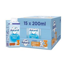 Aptamil 3 Toddler Milk Ready to Drink 1-3 Yrs 압타밀 3단계 토들러 밀크 액상분유 1-3살 200ml 15개입