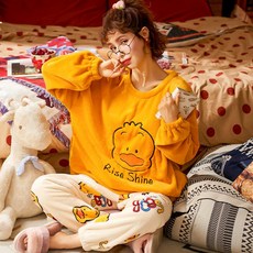 극세사수면잠옷세트 신묘한파자마 울랄라파자마 마약잠옷 곰돌이푸수면잠옷 산호 벨벳 잠옷 홈
