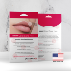 Smartmed Cold Sore Patch 입술 물집 패치 24개 - Made in USA