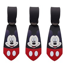 NMT 슈퍼 귀여운 가와이이 만화 실리콘 여행 가방 ID 태그 넥타이 (3 미키 수하물 넥타이) [3 Mickey Luggage Tie] - P004507PJMDQG32