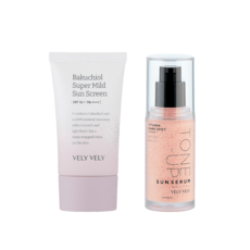 블리블리 바쿠치올 슈퍼 마일드 선 스크린 50ml + 비타민 톤업 선세럼 30ml 자외선케어