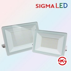 KS 시그마 LED 투광기 투광등 105W 150W 방수 간판조명 공장등 보안등, 시그마 투광기 150W 주광색, 1개