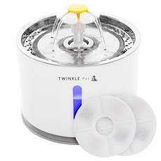 不鏽鋼貓咪淨水器+濾芯 2入, TP0301, 混色