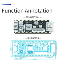 9K FPGA 개발 보드 및 7 인치 LCD 키트. 고윈 GW1NR-9 RISC-V HD. C타입 케이블 포함, 한개옵션0, 1개