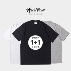 [1+1] 샤카웨어 7.5oz 맥스헤비웨이트 반팔 티셔츠 2024 S/S Shakawear 7.5oz Max Heavyweight Short Sleeve