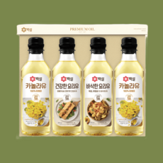 CJ 제일제당 백설 프리미엄 NH 3호 식용유세트, 1세트, 500ml