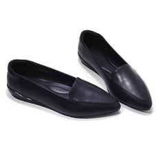 세라 소가죽 포인트 컴포트 펌프스 단화 로퍼 TCP23412 검정 1CM