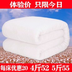 목화요솜 신장 솜이불 이불심 수공업 두꺼운 보온이불 이불전체면 목화솜 백옥 기숙사, C01-신장 솜이불 5근(체험 가격한정 구매 1침대)