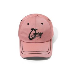 남자 여자 여름 볼 캡 야구 모자 오가프 Drawing Simple Logo Stitch Cap Pink 23SS2HA006PI