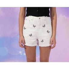 로라로라 여성용 FLOWER DENIM SHORT PT-20341